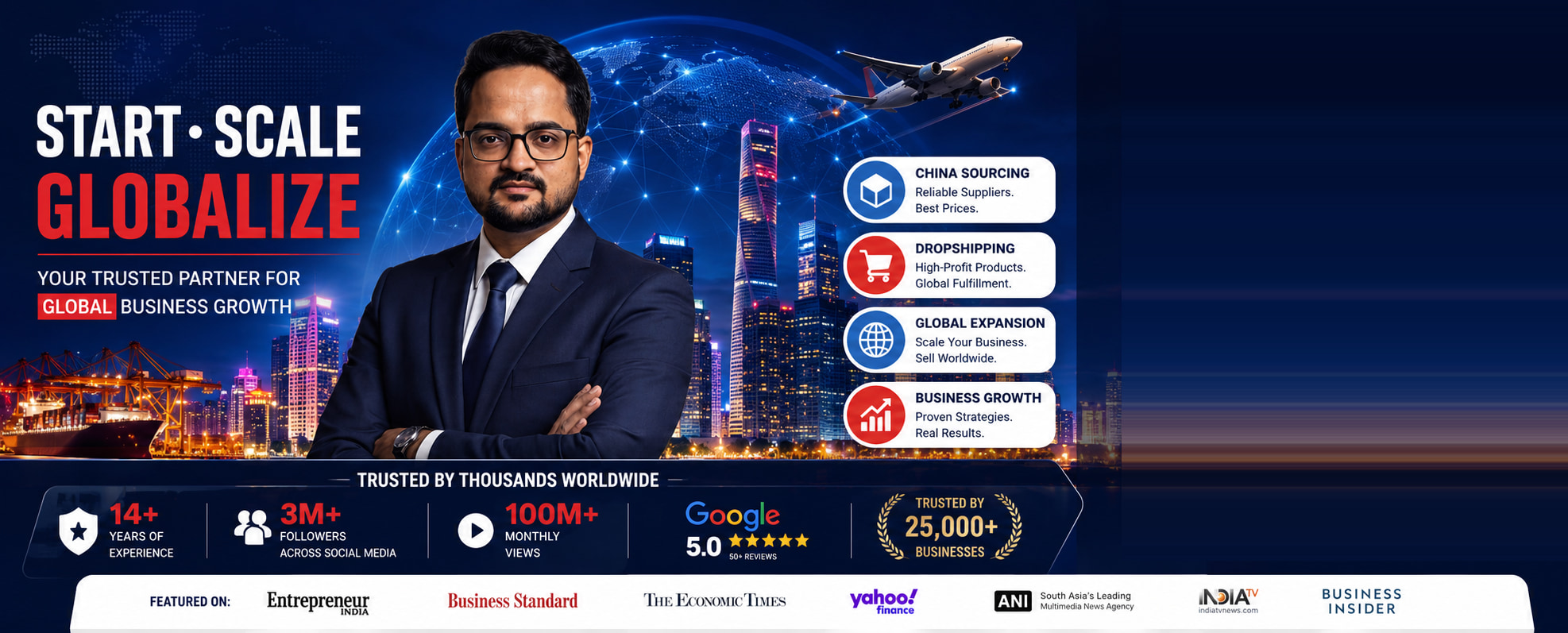 Suprans — Start, Scale, Globalize your business. China sourcing, dropshipping, global expansion and business growth, led by Mr. Suprans.